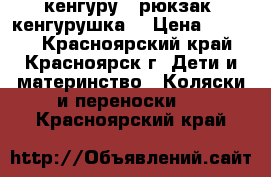 кенгуру - рюкзак (кенгурушка) › Цена ­ 1 000 - Красноярский край, Красноярск г. Дети и материнство » Коляски и переноски   . Красноярский край